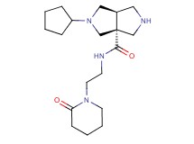 (3aR*,6aR*)-2-cyclopentyl-N-[2-(2-oxopiperidin-1-yl)ethyl]hexahydropyrrolo[3,4-c]pyrrole-3a(1H)-carboxamide