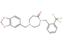 1-(1,3-benzodioxol-5-ylmethyl)-4-[2-(trifluoromethyl)benzyl]-1,4-diazepan-5-one