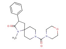 1-methyl-8-(4-morpholinylcarbonyl)-3-phenyl-1,8-diazaspiro[4.5]decan-2-one