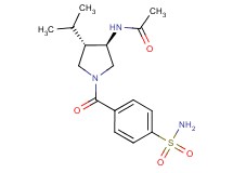 N-{(3R*,4S*)-1-[4-(aminosulfonyl)benzoyl]-4-isopropyl-3-pyrrolidinyl}acetamide