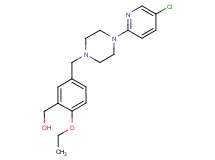 (5-{[4-(5-chloro-2-pyridinyl)-1-piperazinyl]methyl}-2-ethoxyphenyl)methanol