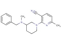 2-{3-[benzyl(methyl)amino]-1-piperidinyl}-6-methylnicotinonitrile