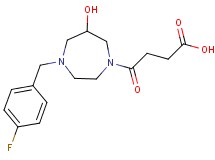 4-[4-(4-fluorobenzyl)-6-hydroxy-1,4-diazepan-1-yl]-4-oxobutanoic acid