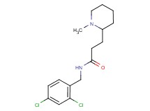 N-(2,4-dichlorobenzyl)-3-(1-methyl-2-piperidinyl)propanamide
