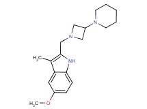 5-methoxy-3-methyl-2-[(3-piperidin-1-ylazetidin-1-yl)methyl]-1H-indole
