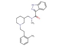 N-methyl-N-({1-[2-(2-methylphenyl)ethyl]-3-piperidinyl}methyl)-1H-indazole-3-carboxamide