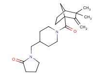1-({1-[(3,3-dimethyl-2-methylenebicyclo[2.2.1]hept-1-yl)carbonyl]-4-piperidinyl}methyl)-2-pyrrolidinone