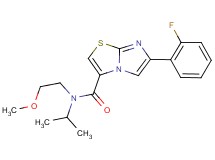 6-(2-fluorophenyl)-N-isopropyl-N-(2-methoxyethyl)imidazo[2,1-b][1,3]thiazole-3-carboxamide