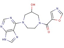 1-(1,3-oxazol-5-ylcarbonyl)-4-(9H-purin-6-yl)-1,4-diazepan-6-ol
