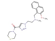 N-[(2-methoxy-1-naphthyl)methyl]-N-methyl-2-[4-(4-thiomorpholinylcarbonyl)-1H-1,2,3-triazol-1-yl]ethanamine