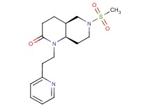 (4aS*,8aR*)-6-(methylsulfonyl)-1-(2-pyridin-2-ylethyl)octahydro-1,6-naphthyridin-2(1H)-one