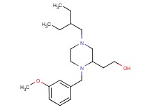 2-[4-(2-ethylbutyl)-1-(3-methoxybenzyl)-2-piperazinyl]ethanol