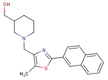 (1-{[5-methyl-2-(2-naphthyl)-1,3-oxazol-4-yl]methyl}piperidin-3-yl)methanol