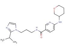 N-[3-(2-isopropyl-1H-imidazol-1-yl)propyl]-6-(tetrahydro-2H-pyran-3-ylamino)nicotinamide