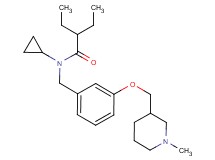 N-cyclopropyl-2-ethyl-N-{3-[(1-methyl-3-piperidinyl)methoxy]benzyl}butanamide