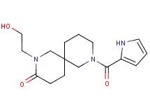 2-(2-hydroxyethyl)-8-(1H-pyrrol-2-ylcarbonyl)-2,8-diazaspiro[5.5]undecan-3-one