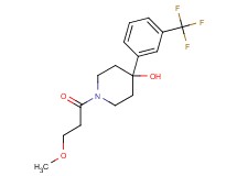 1-(3-methoxypropanoyl)-4-[3-(trifluoromethyl)phenyl]-4-piperidinol