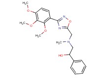 2-(methyl{[3-(2,3,4-trimethoxyphenyl)-1,2,4-oxadiazol-5-yl]methyl}amino)-1-phenylethanol
