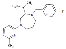 1-(4-fluorobenzyl)-2-isopropyl-4-(2-methylpyrimidin-4-yl)-1,4-diazepane