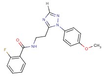 2-fluoro-N-{2-[1-(4-methoxyphenyl)-1H-1,2,4-triazol-5-yl]ethyl}benzamide