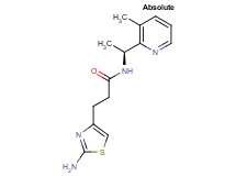 3-(2-amino-1,3-thiazol-4-yl)-N-[(1S)-1-(3-methylpyridin-2-yl)ethyl]propanamide