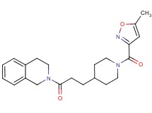 2-(3-{1-[(5-methylisoxazol-3-yl)carbonyl]piperidin-4-yl}propanoyl)-1,2,3,4-tetrahydroisoquinoline