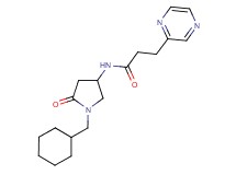 N-[1-(cyclohexylmethyl)-5-oxo-3-pyrrolidinyl]-3-(2-pyrazinyl)propanamide