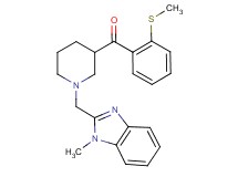 {1-[(1-methyl-1H-benzimidazol-2-yl)methyl]-3-piperidinyl}[2-(methylthio)phenyl]methanone