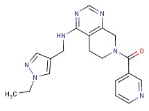 N-[(1-ethyl-1H-pyrazol-4-yl)methyl]-7-(pyridin-3-ylcarbonyl)-5,6,7,8-tetrahydropyrido[3,4-d]pyrimidin-4-amine