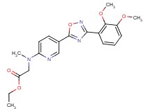 ethyl N-{5-[3-(2,3-dimethoxyphenyl)-1,2,4-oxadiazol-5-yl]-2-pyridinyl}-N-methylglycinate