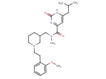 6-isobutyl-N-({1-[2-(2-methoxyphenyl)ethyl]-3-piperidinyl}methyl)-N-methyl-2-oxo-1,2-dihydro-4-pyrimidinecarboxamide
