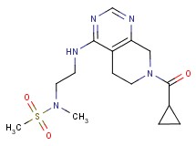 N-(2-{[7-(cyclopropylcarbonyl)-5,6,7,8-tetrahydropyrido[3,4-d]pyrimidin-4-yl]amino}ethyl)-N-methylmethanesulfonamide