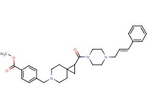 methyl 4-{[1-({4-[(2E)-3-phenyl-2-propen-1-yl]-1-piperazinyl}carbonyl)-6-azaspiro[2.5]oct-6-yl]methyl}benzoate