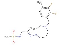 N-{[5-(2,3-difluoro-4-methylbenzyl)-5,6,7,8-tetrahydro-4H-pyrazolo[1,5-a][1,4]diazepin-2-yl]methyl}methanesulfonamide