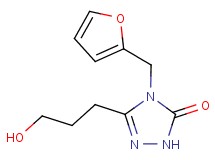 4-(2-furylmethyl)-5-(3-hydroxypropyl)-2,4-dihydro-3H-1,2,4-triazol-3-one