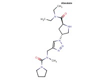 (4R)-N,N-diethyl-4-(4-{[methyl(1-pyrrolidinylcarbonyl)amino]methyl}-1H-1,2,3-triazol-1-yl)-L-prolinamide hydrochloride