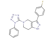 3-(4-fluorophenyl)-5-(1-phenyl-1H-tetrazol-5-yl)-4,5,6,7-tetrahydro-1H-pyrazolo[4,3-c]pyridine