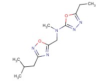 5-ethyl-N-[(3-isobutyl-1,2,4-oxadiazol-5-yl)methyl]-N-methyl-1,3,4-oxadiazol-2-amine