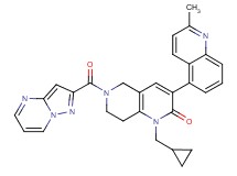 1-(cyclopropylmethyl)-3-(2-methyl-5-quinolinyl)-6-(pyrazolo[1,5-a]pyrimidin-2-ylcarbonyl)-5,6,7,8-tetrahydro-1,6-naphthyridin-2(1H)-one
