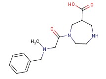1-(N-benzyl-N-methylglycyl)-1,4-diazepane-6-carboxylic acid