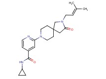 N-cyclopropyl-2-[2-(3-methyl-2-buten-1-yl)-3-oxo-2,8-diazaspiro[4.5]dec-8-yl]isonicotinamide