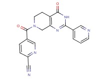 5-[(4-oxo-2-pyridin-3-yl-4,5,6,8-tetrahydropyrido[3,4-d]pyrimidin-7(3H)-yl)carbonyl]pyridine-2-carbonitrile