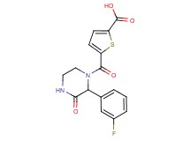 5-{[2-(3-fluorophenyl)-3-oxopiperazin-1-yl]carbonyl}thiophene-2-carboxylic acid