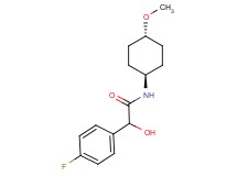 2-(4-fluorophenyl)-2-hydroxy-N-(trans-4-methoxycyclohexyl)acetamide