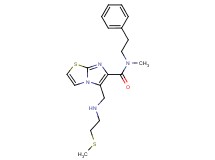N-methyl-5-({[2-(methylthio)ethyl]amino}methyl)-N-(2-phenylethyl)imidazo[2,1-b][1,3]thiazole-6-carboxamide