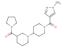 1'-[(1-methyl-1H-pyrazol-4-yl)carbonyl]-3-(pyrrolidin-1-ylcarbonyl)-1,4'-bipiperidine