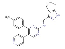 4-(4-methylphenyl)-5-pyridin-4-yl-N-(1,4,5,6-tetrahydrocyclopenta[c]pyrazol-3-ylmethyl)pyrimidin-2-amine
