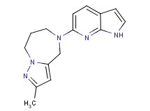 2-methyl-5-(1H-pyrrolo[2,3-b]pyridin-6-yl)-5,6,7,8-tetrahydro-4H-pyrazolo[1,5-a][1,4]diazepine