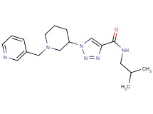N-isobutyl-1-[1-(3-pyridinylmethyl)-3-piperidinyl]-1H-1,2,3-triazole-4-carboxamide