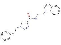 N-[2-(1H-indol-1-yl)ethyl]-1-(2-phenylethyl)-1H-1,2,3-triazole-4-carboxamide